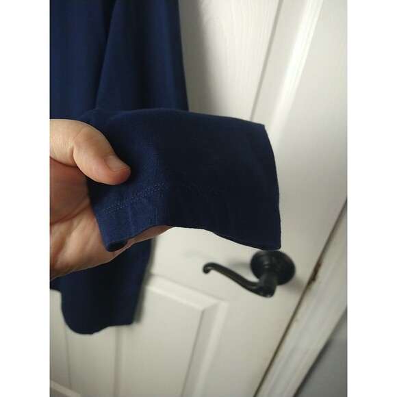 Liz&Me 2X Dark Blue Long Sleeve Turtleneck Casual Layer Comfort Stretch - Picture 3 of 6